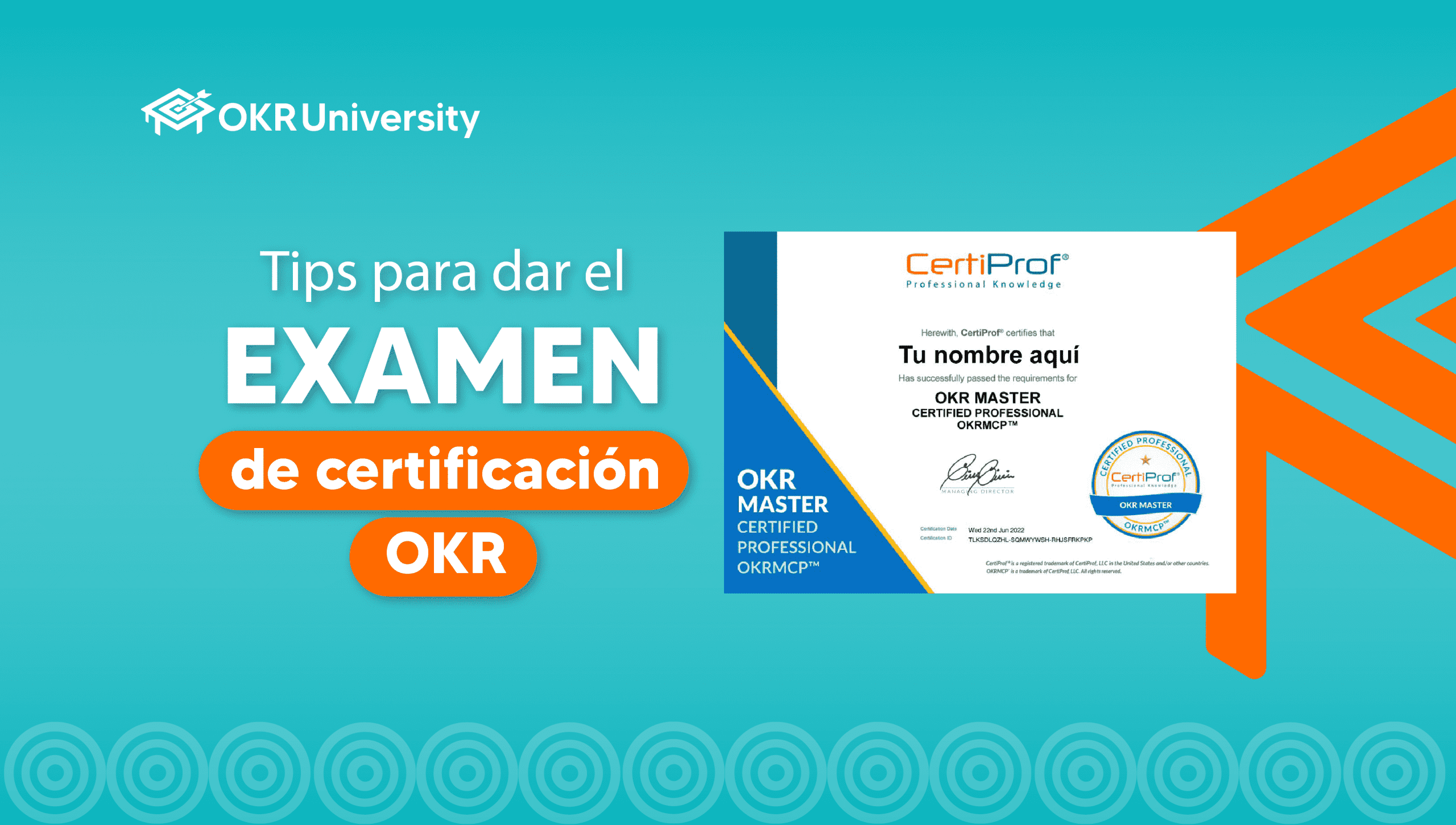 examen de certificación OKR